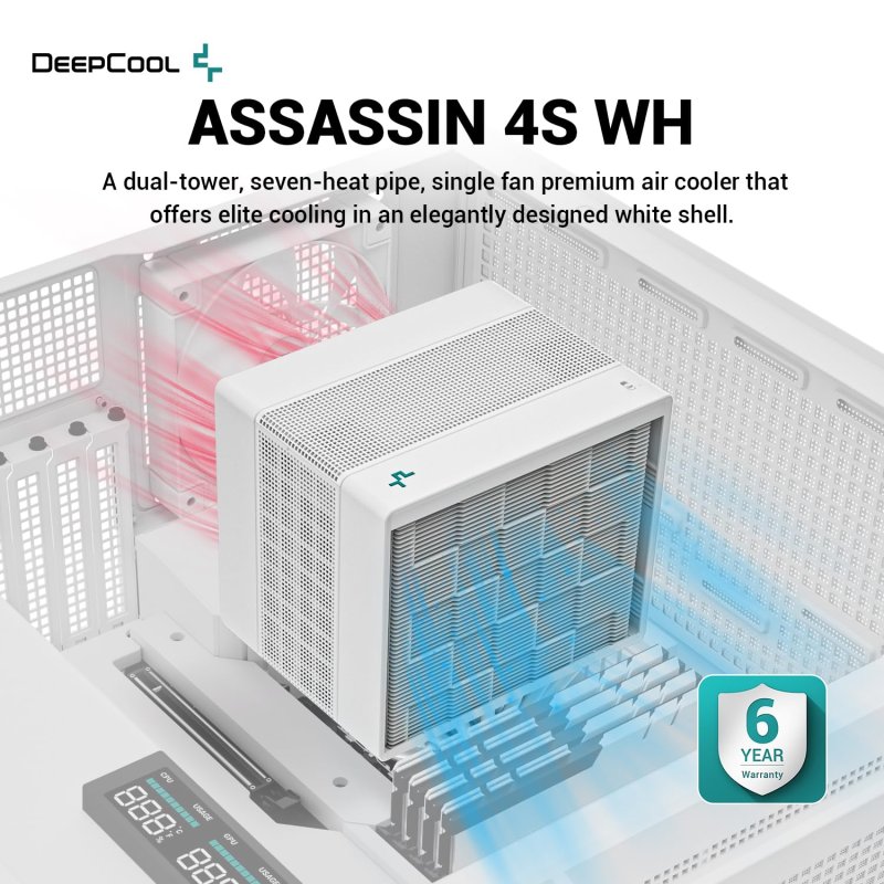 Detalle 2 de DeepCool ASSASSIN 4S ventilador CPU 140 mm blanco