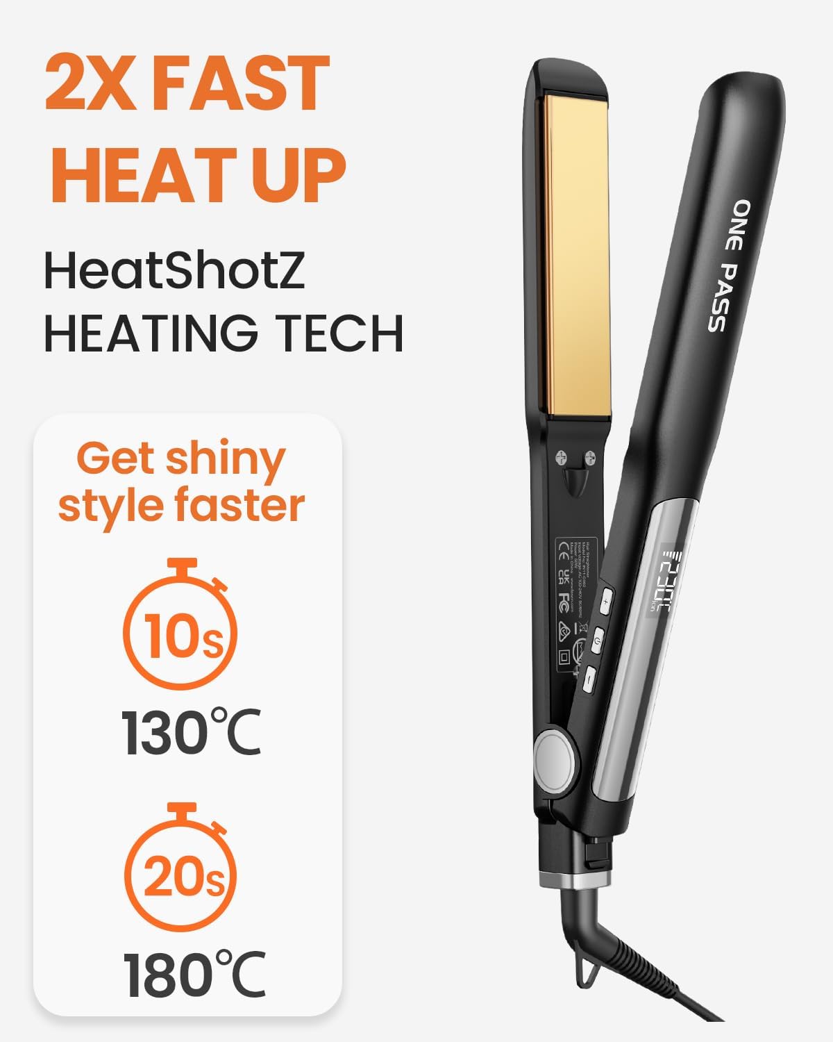 Detalle 2 de Faszin Hair Straighteners Ionic Titanium