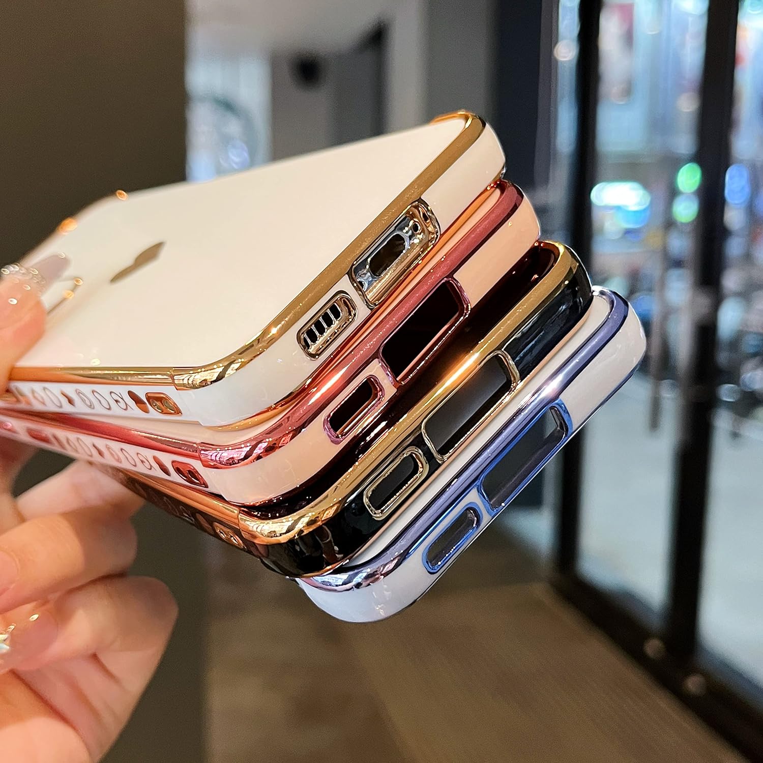 Thumbnail 2 de DEFBSC Case for Samsung Galaxy S23 (White) — cute heart edge shockproof TPU cover