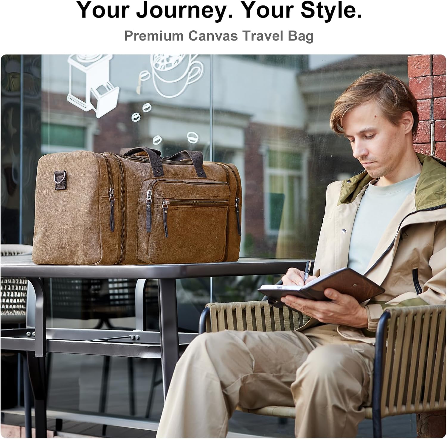 Thumbnail 2 de EKOROMIER 70L Canvas travel holdall