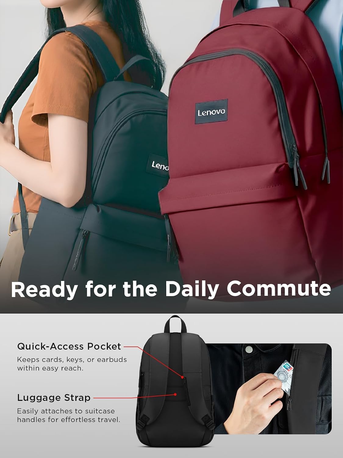 Detalle de Lenovo Commuter Backpack 30L