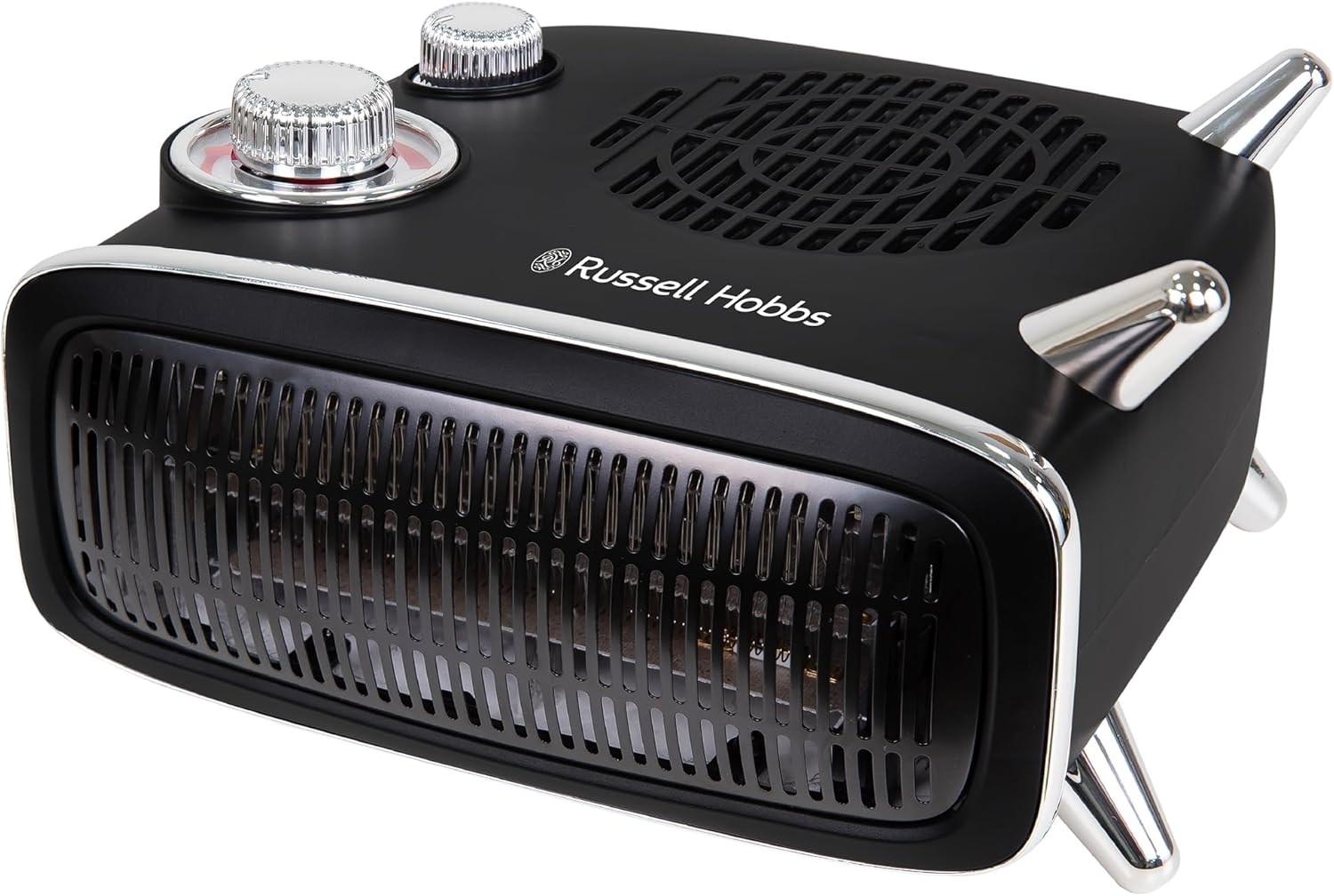 Thumbnail 1 de Russell Hobbs RHRETHFH1001B riscaldatore elettrico retrò 1800 W (1.8 kW) orizzontale/verticale con termostato