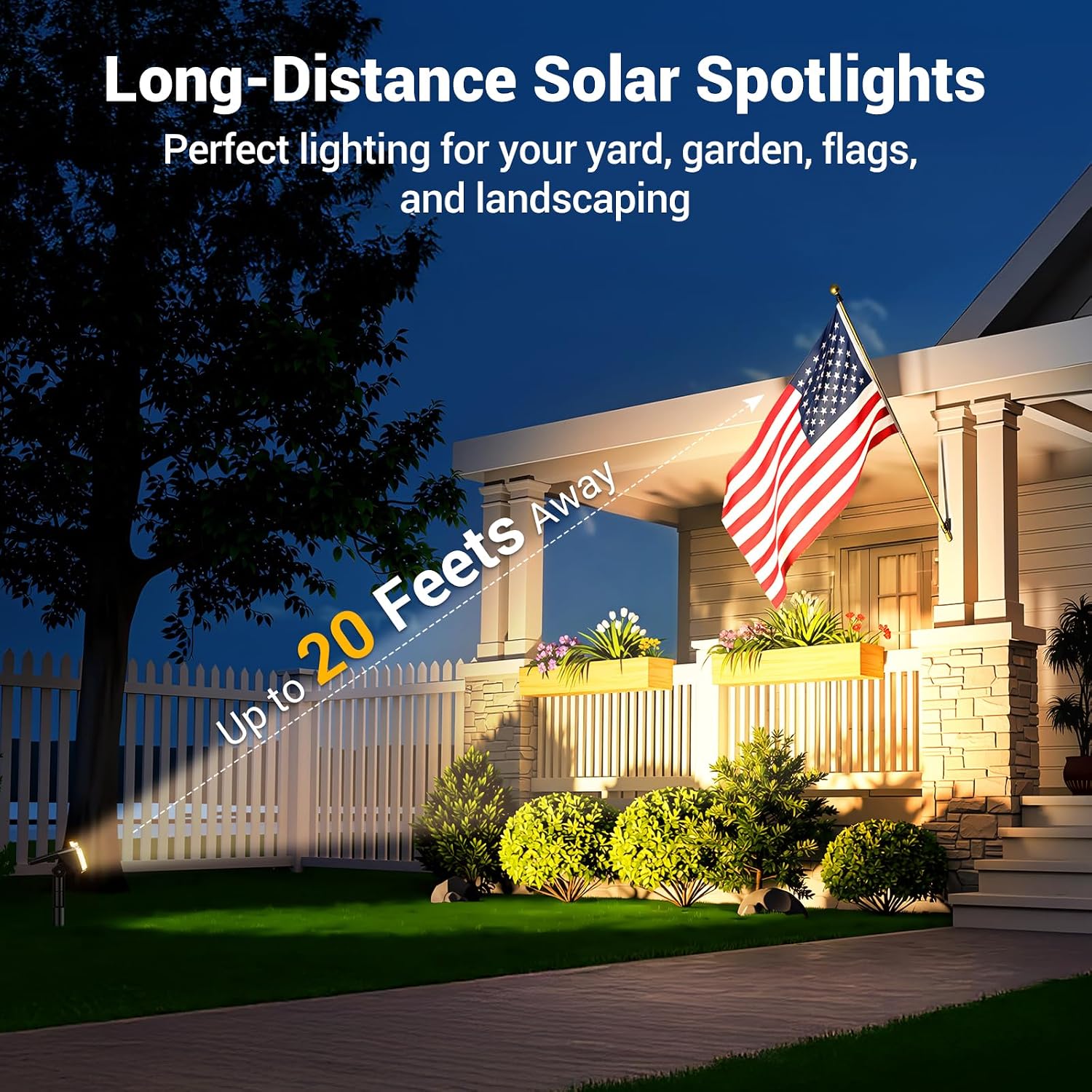Detalle de Solar Spotlights, 4-Pack