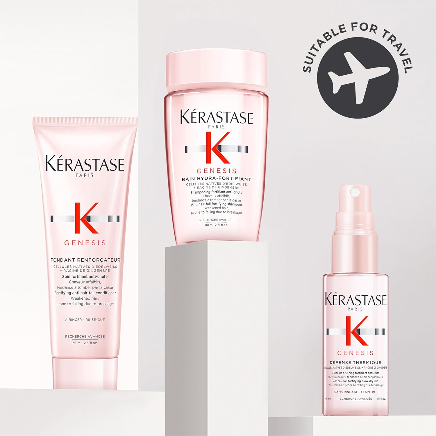 Thumbnail 3 de Kérastase Genesis Travel-Size Discovery Gift Set (shampoo, conditioner & blow-dry spray) for weakened hair