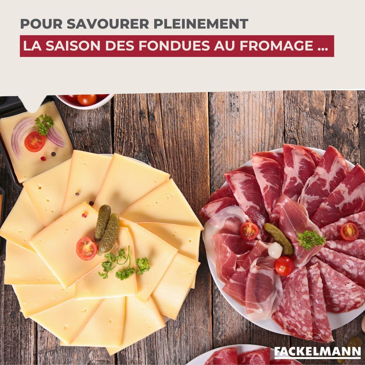 Thumbnail 4 de Fackelmann spatules raclette bois 12,8x3,7 cm
