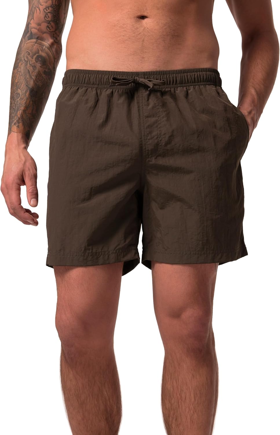 Detalle de JP 1880 Shorts da Mare con Cintura Elastica — taglio speciale fino a 8XL, slip in mesh e inseam di circa 15 cm