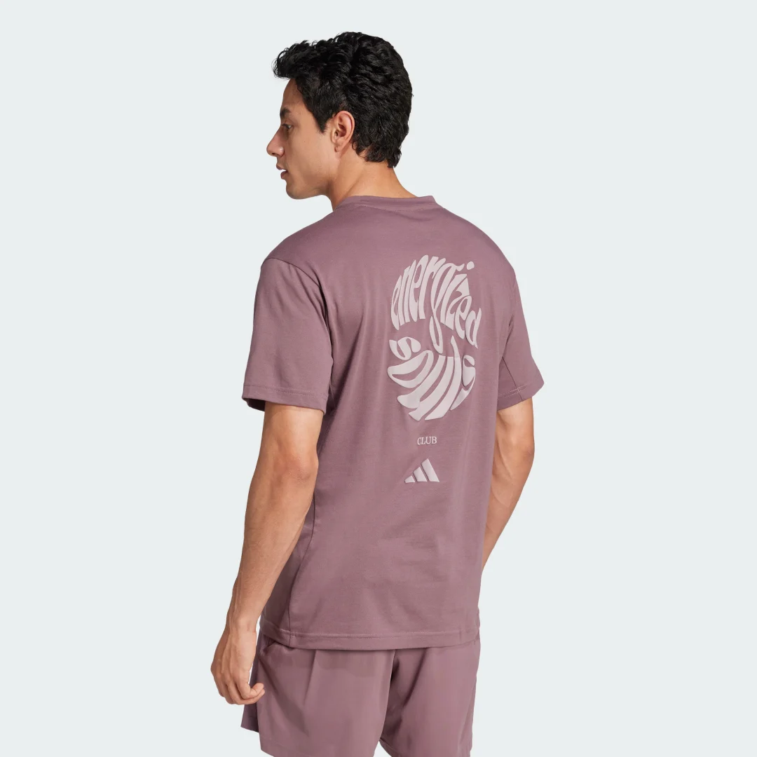 Detalle 2 de Camiseta Yoga Adidas — color violeta