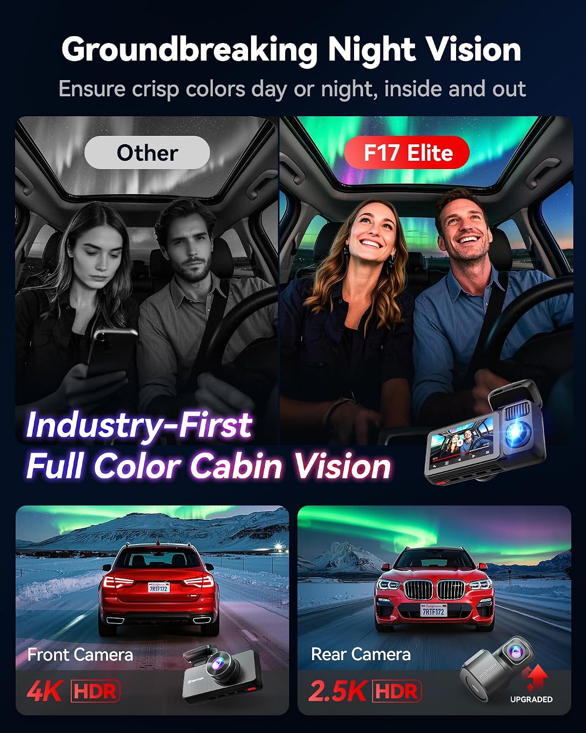 Thumbnail 2 de REDTIGER F17 Elite 4K Dash Cam