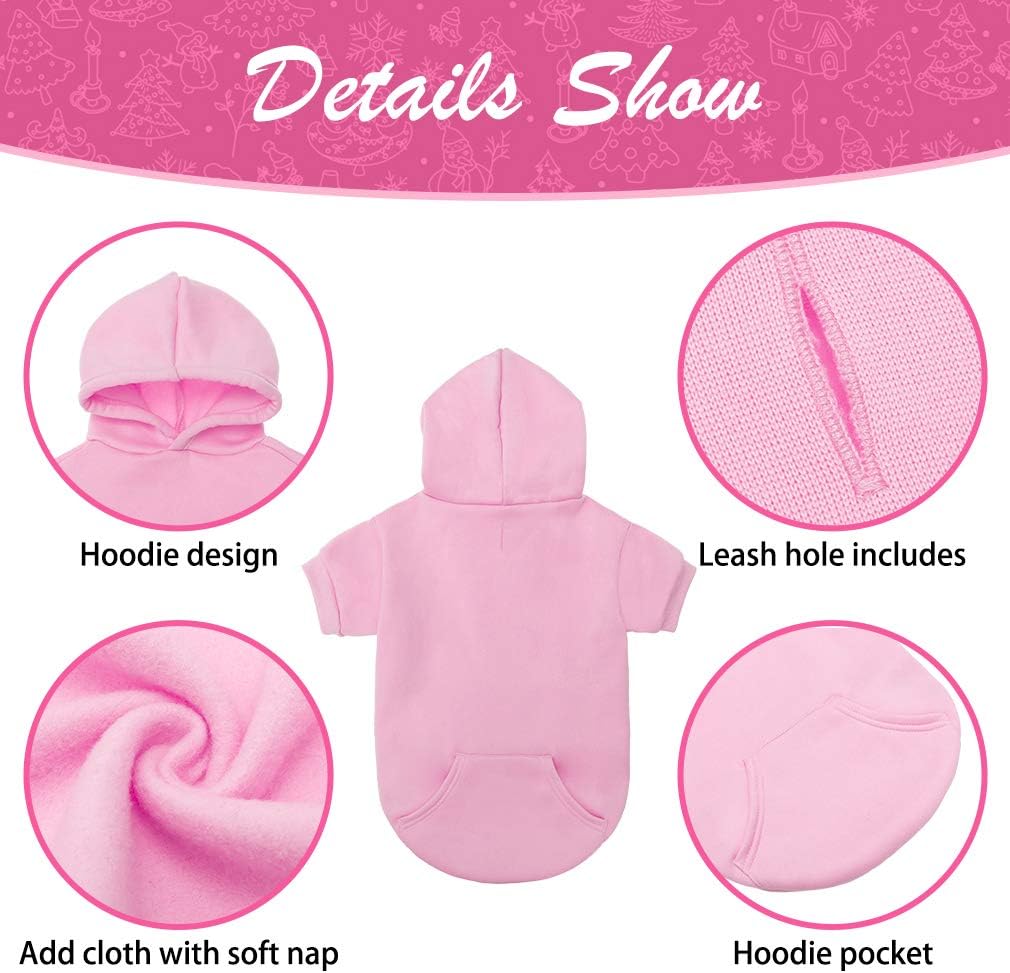 Detalle de KOOLTAIL Basic Dog Hoodie: Soft, Warm and Practical Winter Coat for Small to Large Dogs