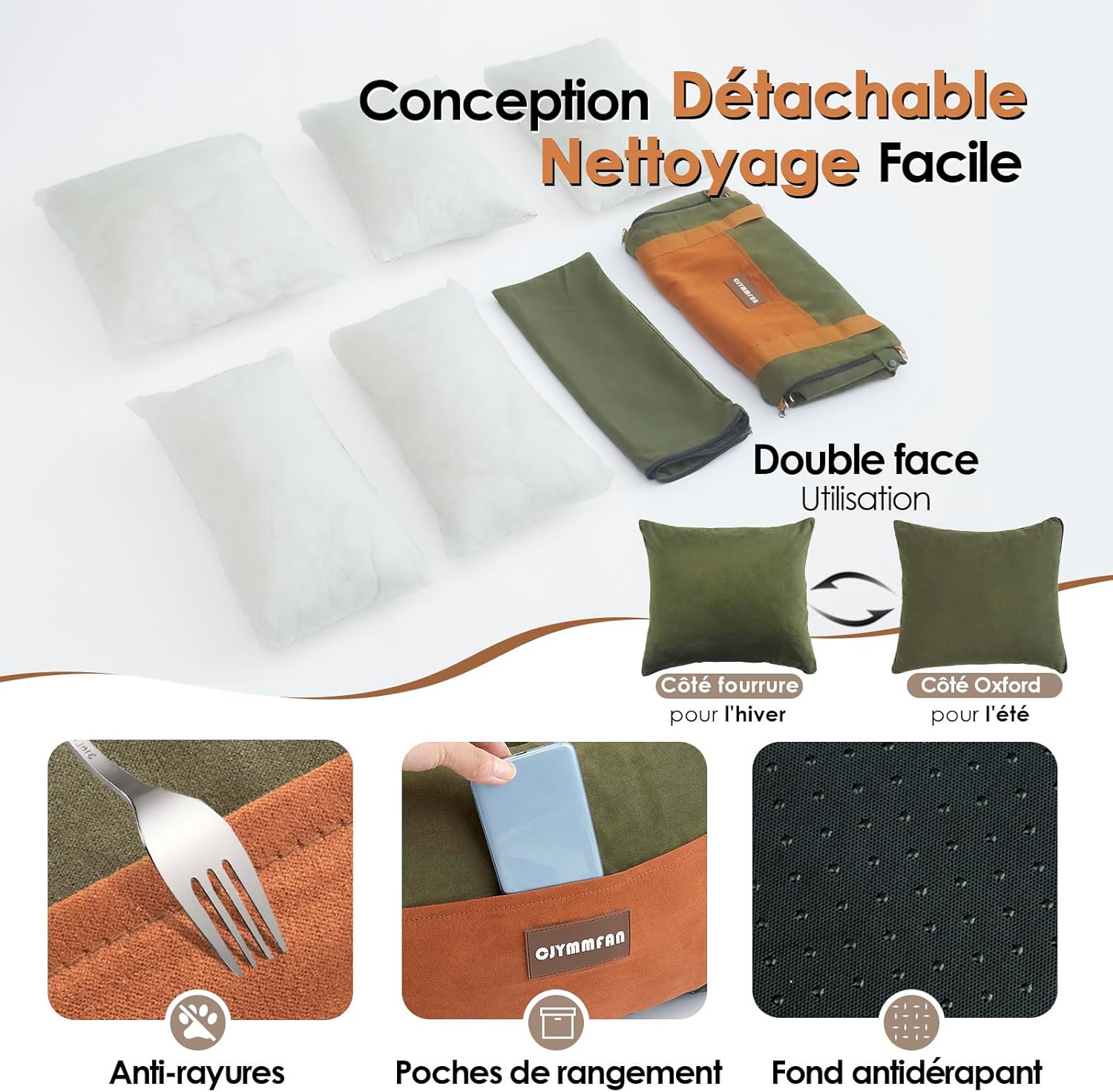 Thumbnail 6 de Siège auto pour chien petit et moyen moins de 15 kg avec panier extensible – Siege Auto Chien Voiture portable