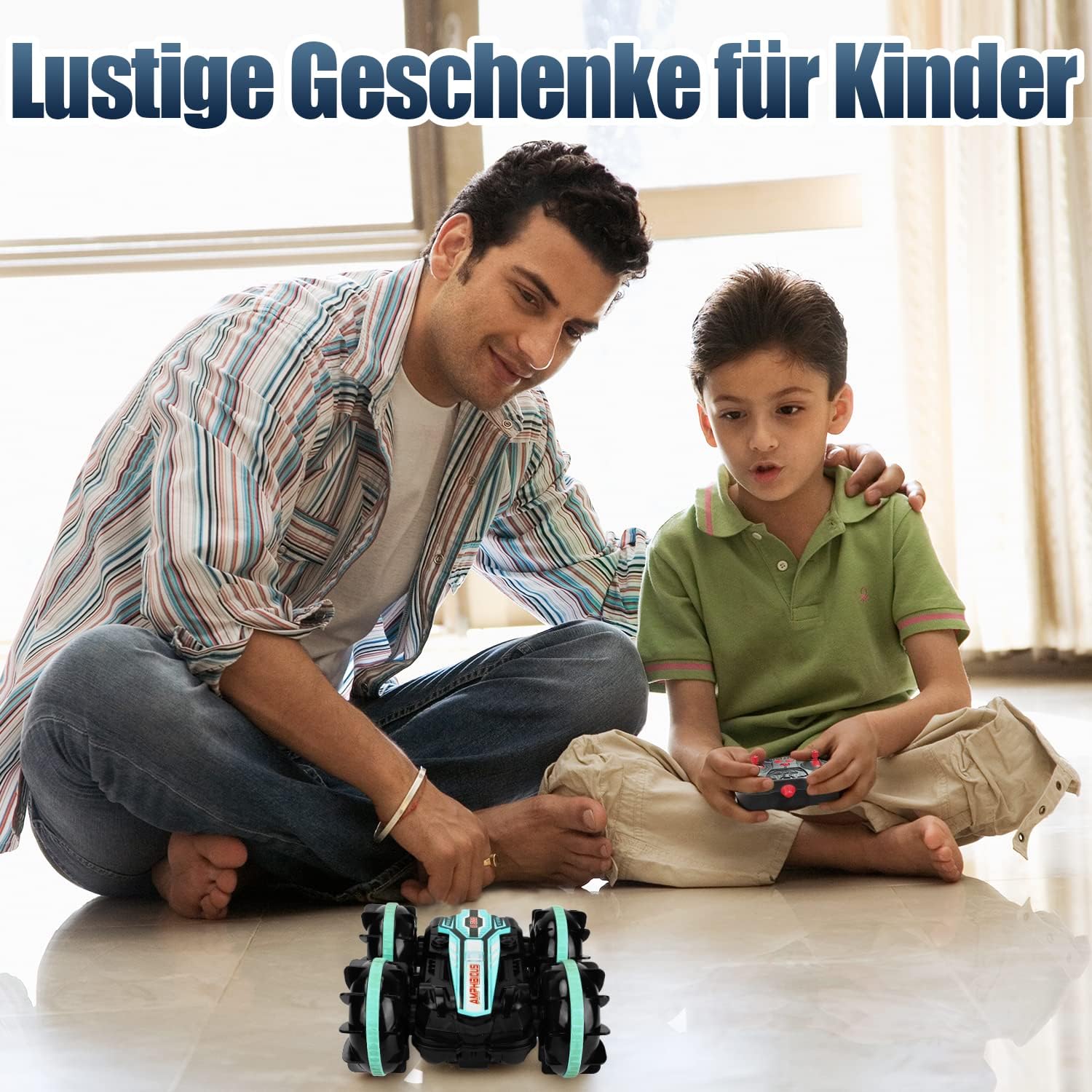 Thumbnail 6 de AmazeFun Amphibisches ferngesteuertes Auto – Gesten- und Handfernbedienung, 4WD Offroad