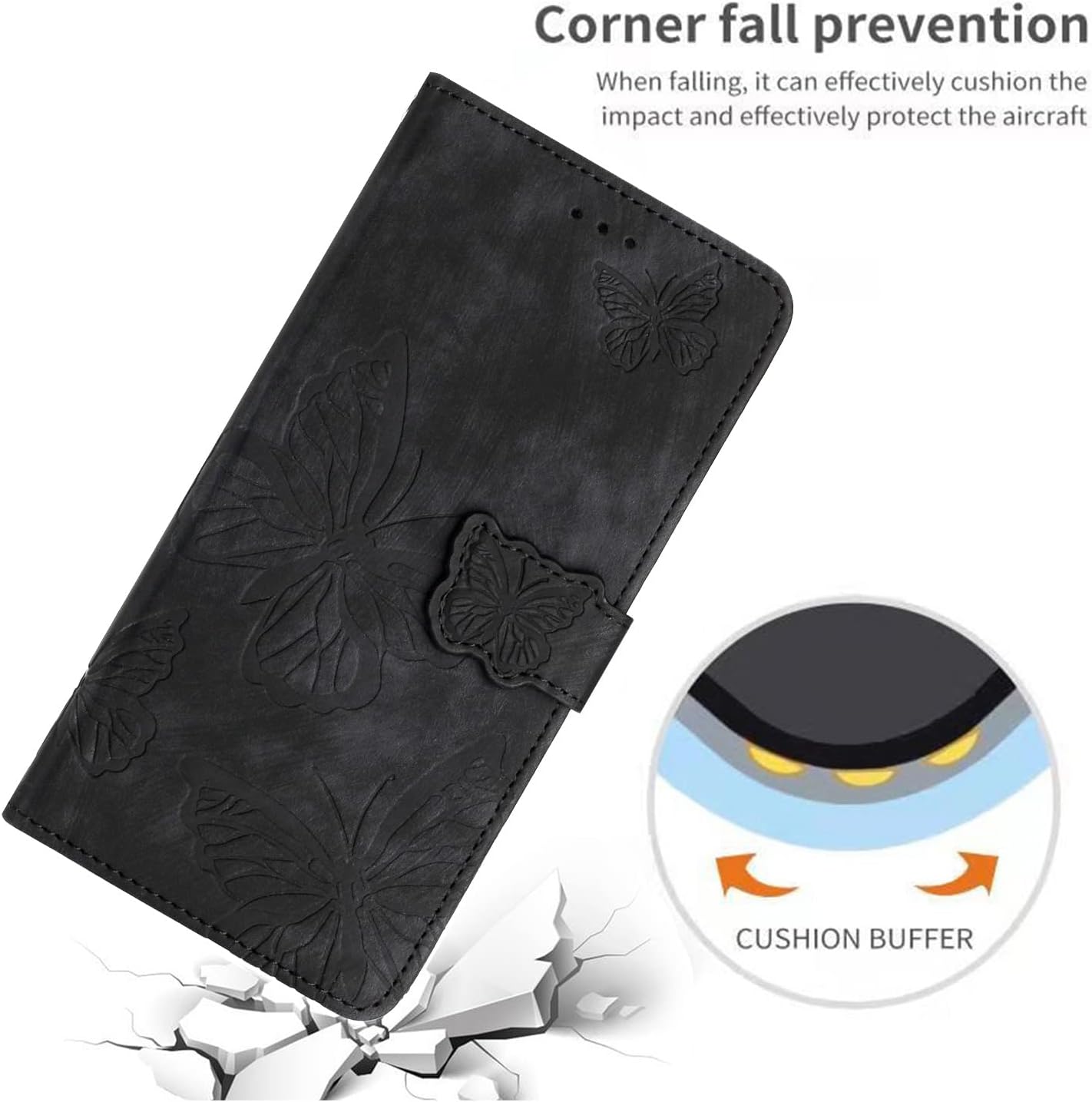 Thumbnail 6 de CXTcase Handyhülle für Sony Xperia 1 VII – Flip Case mit Kartenfächern und Standfunktion, Schwarz
