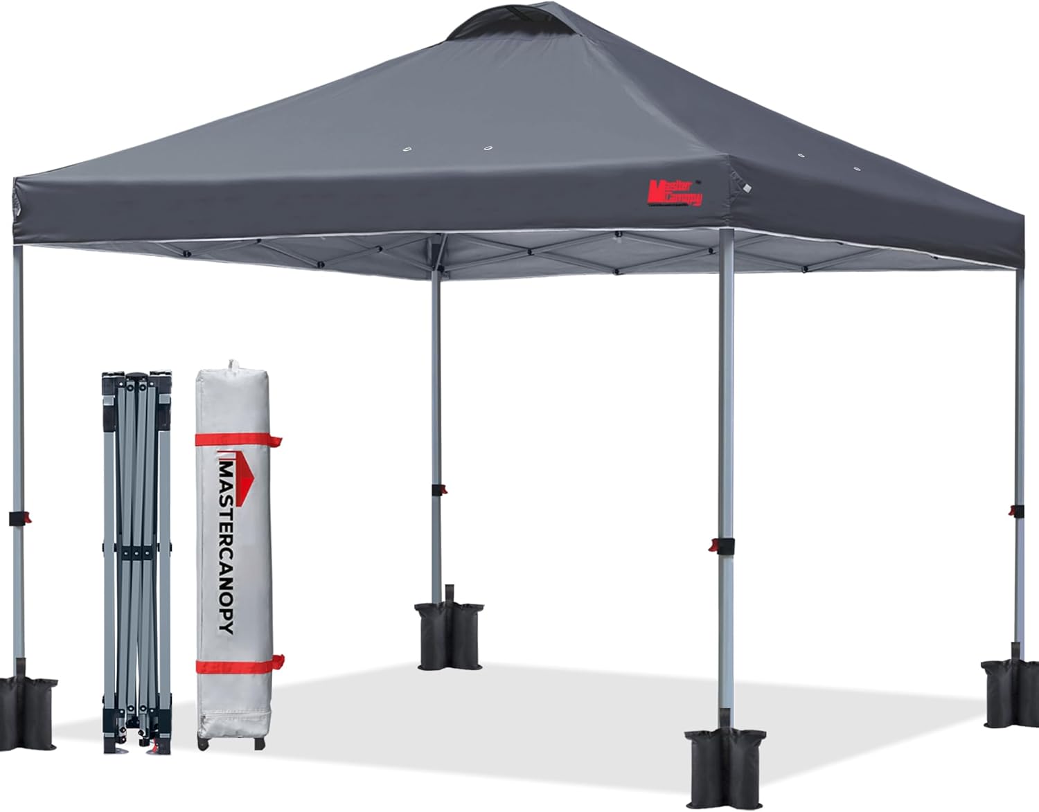 Thumbnail 6 de MasterCanopy 2,5 × 2,5 m Pop-up Pavillon – Faltpavillon mit Entlüftung, Schwarz