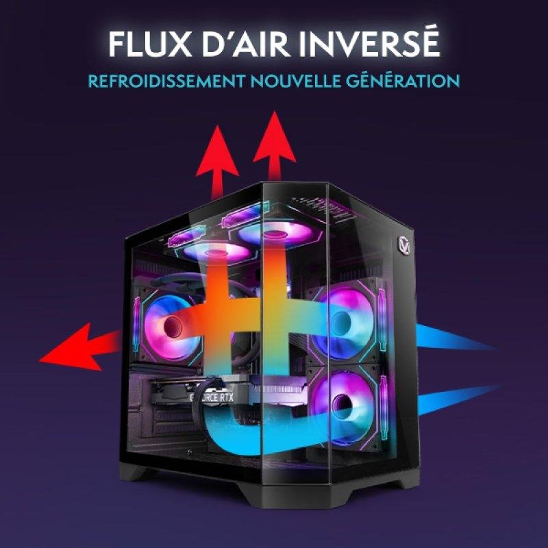 Detalle de PC Sobremesa Vibox VII-114: potencia híbrida para gaming y creación con RTX 5060