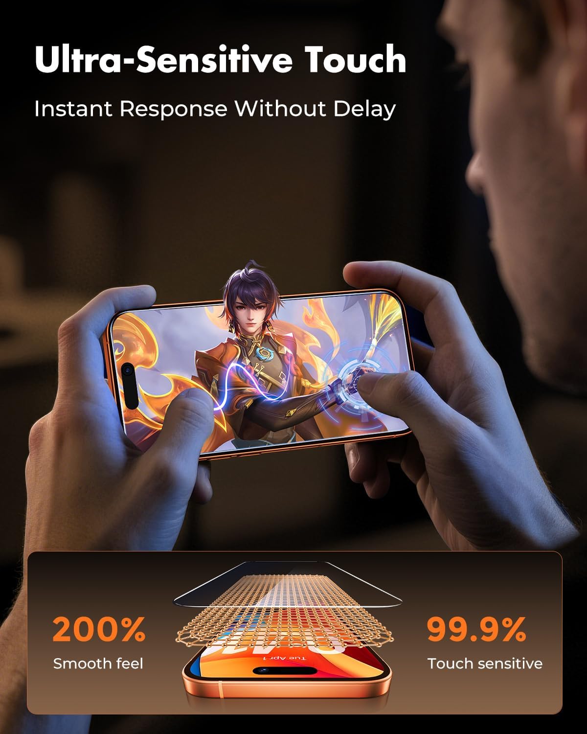 Thumbnail 4 de UNBREAKcable 2-Pack Tempered Glass Screen Protectors for iPhone 17 Pro Max (9H, HD clarity, edge-fit case compatibility)