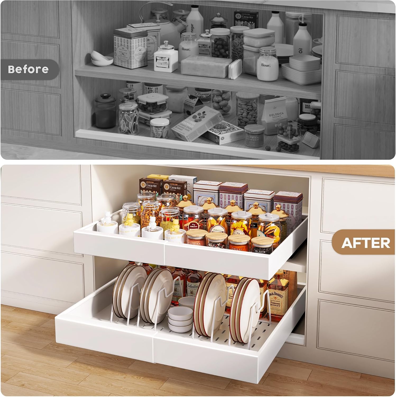 Thumbnail 5 de Seinloes Pull Out Cabinet Organizer 21"