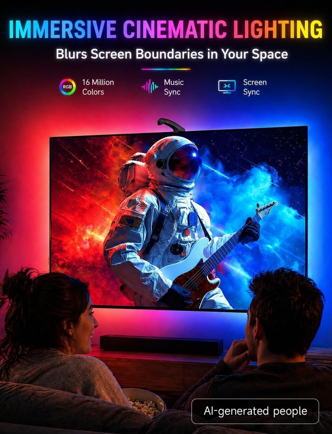 Thumbnail 2 de LED TV Backlight with Sensor Sync for 55–65 Inch TVs