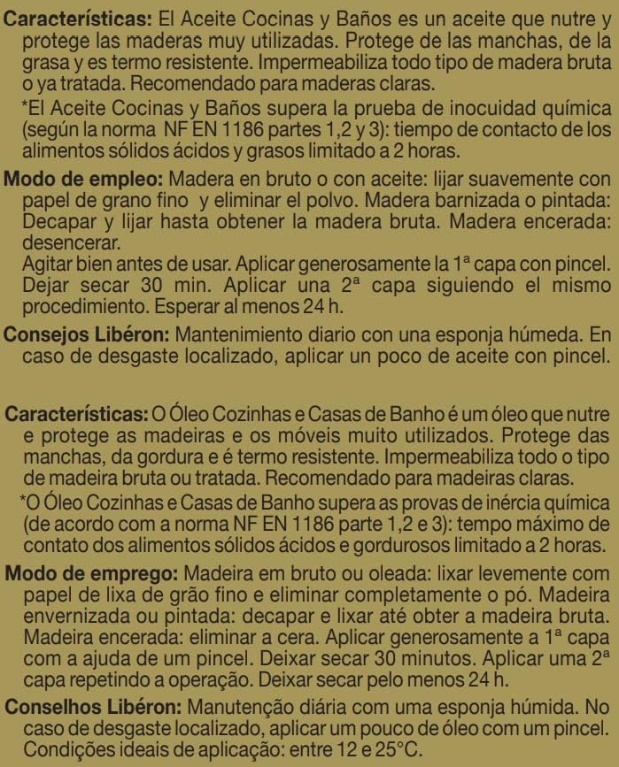 Thumbnail 1 de LIBÉRON - Aceite incoloro para cocina y baño 0,5l