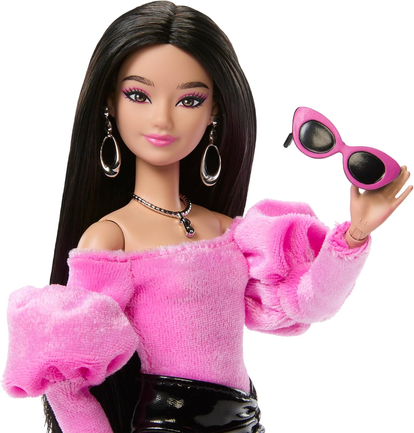 Detalle de Barbie JJN76 デラックススタイル バービー人形 オフショルダートップ&スカート
