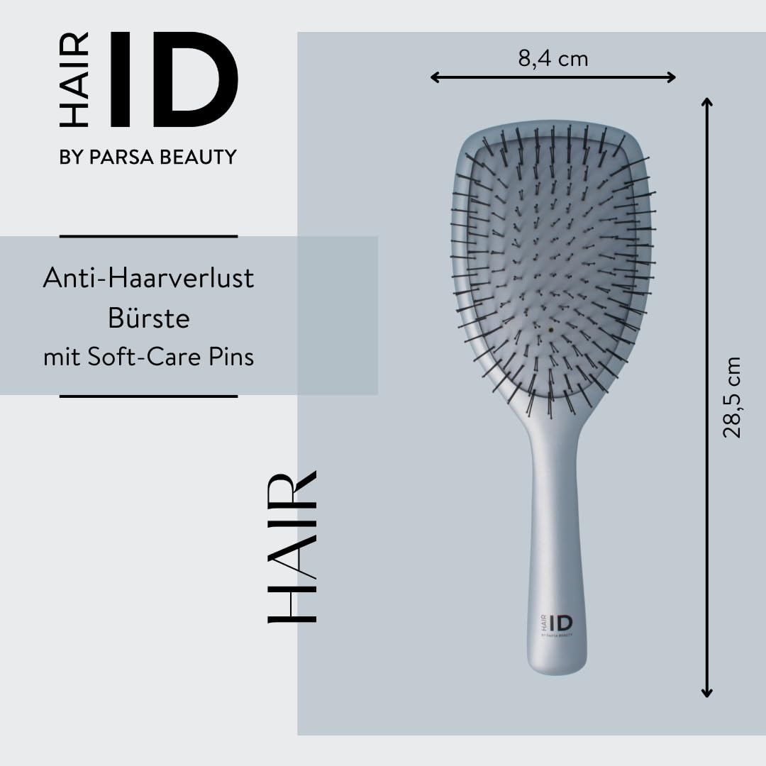 Detalle de PARSA Beauty Hair ID Anti-Hairloss Haarbürste – schonende Bürste für dünnes Haar