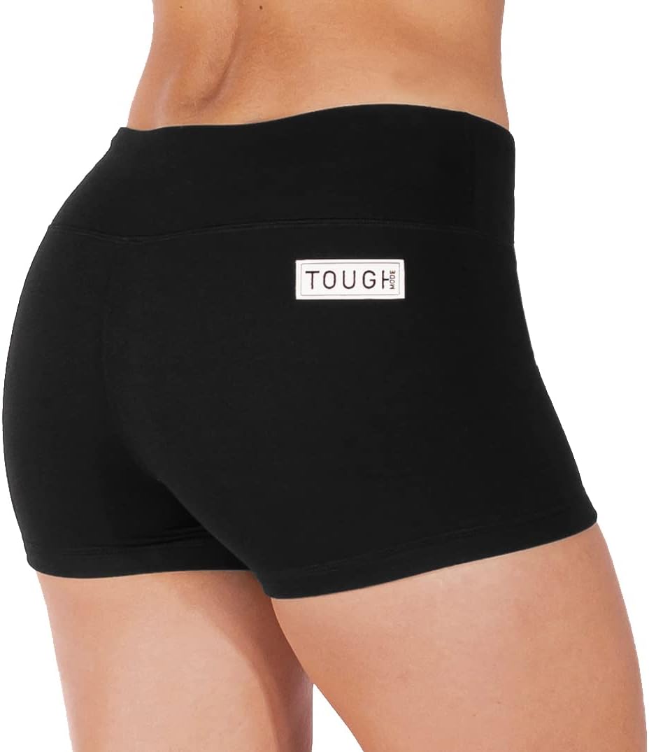 Detalle 2 de Tough Mode Women’s 3-Inch Volleyball WOD Shorts with Mesh Liner & Zipper Pocket