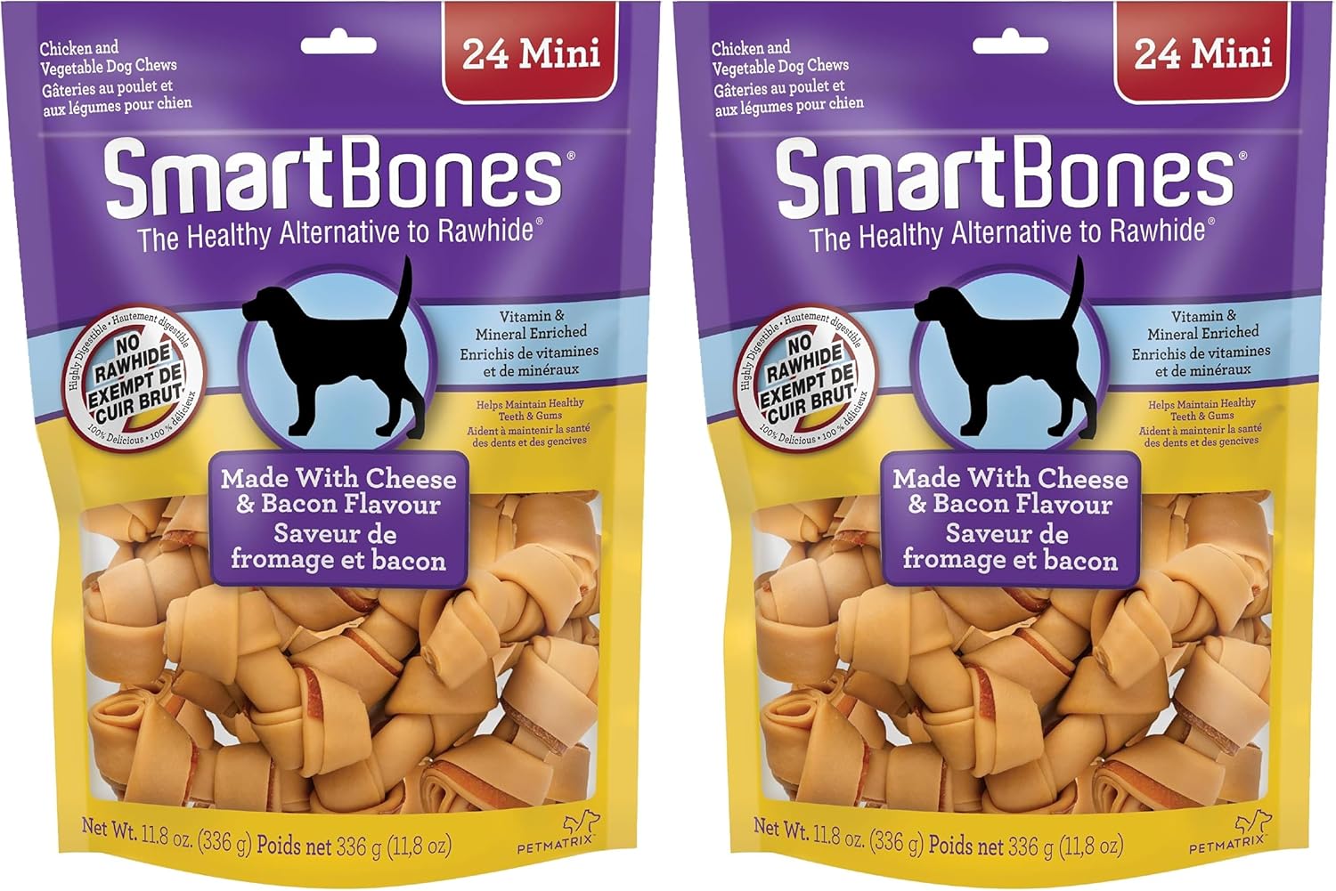 Detalle 2 de SmartBones Bacon & Cheese Dog Chews, 183 g