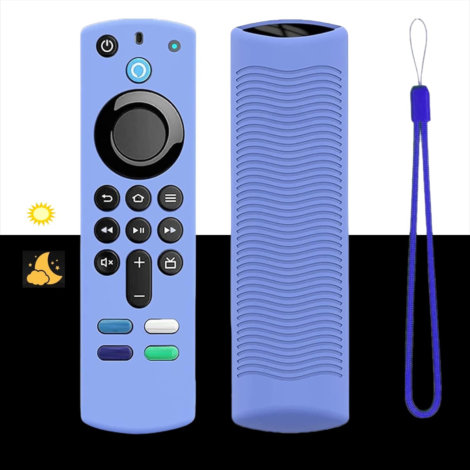 Thumbnail 4 de [2 Pack] Silicone Remote Cover Replacement for Smart HD Streaming 3rd/4K Remote Controller with Lanyard