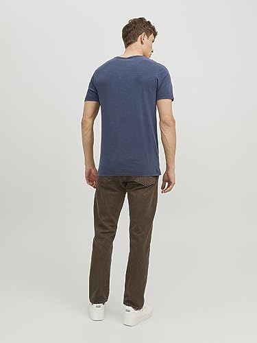 Thumbnail 4 de JACK & JONES Jjesplit Neck Tee SS - Camiseta Azul Marinho