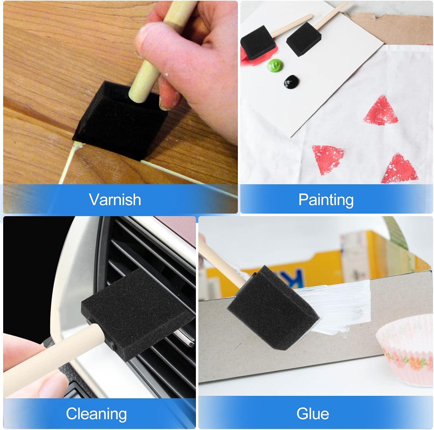 Detalle de Foam Paint Brushes, 2-Inch