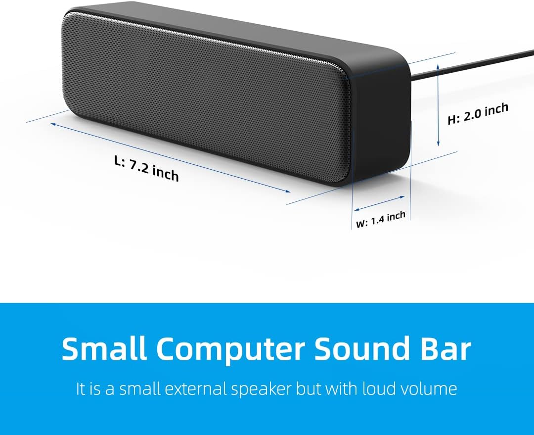 Detalle de USB computer speakers with dual 3 W drivers