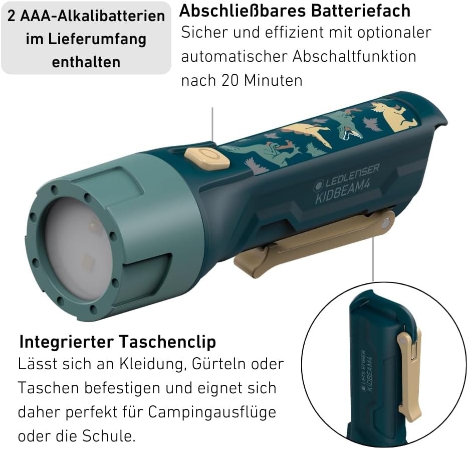 Thumbnail 3 de Ledlenser KidBEAM4 Kinder-Taschenlampe – 4 LED Farben, AAA-Batterie, IP44, Leicht & Sicher