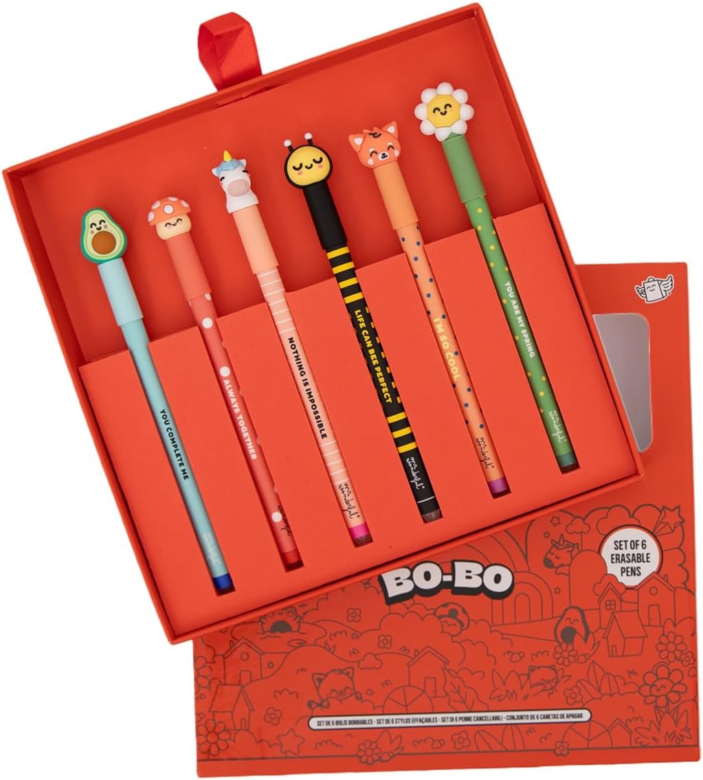 Thumbnail 4 de Mr. Wonderful – Set di 6 Penne Cancellabili Bo-Bo (Animali) | Idea Regalo Originale