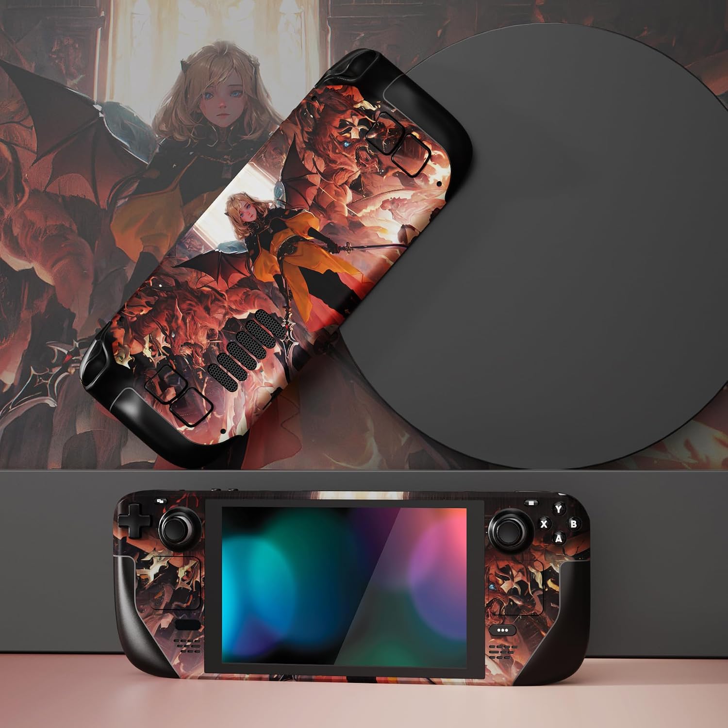 Detalle de playvital Steam Deck protective skin set