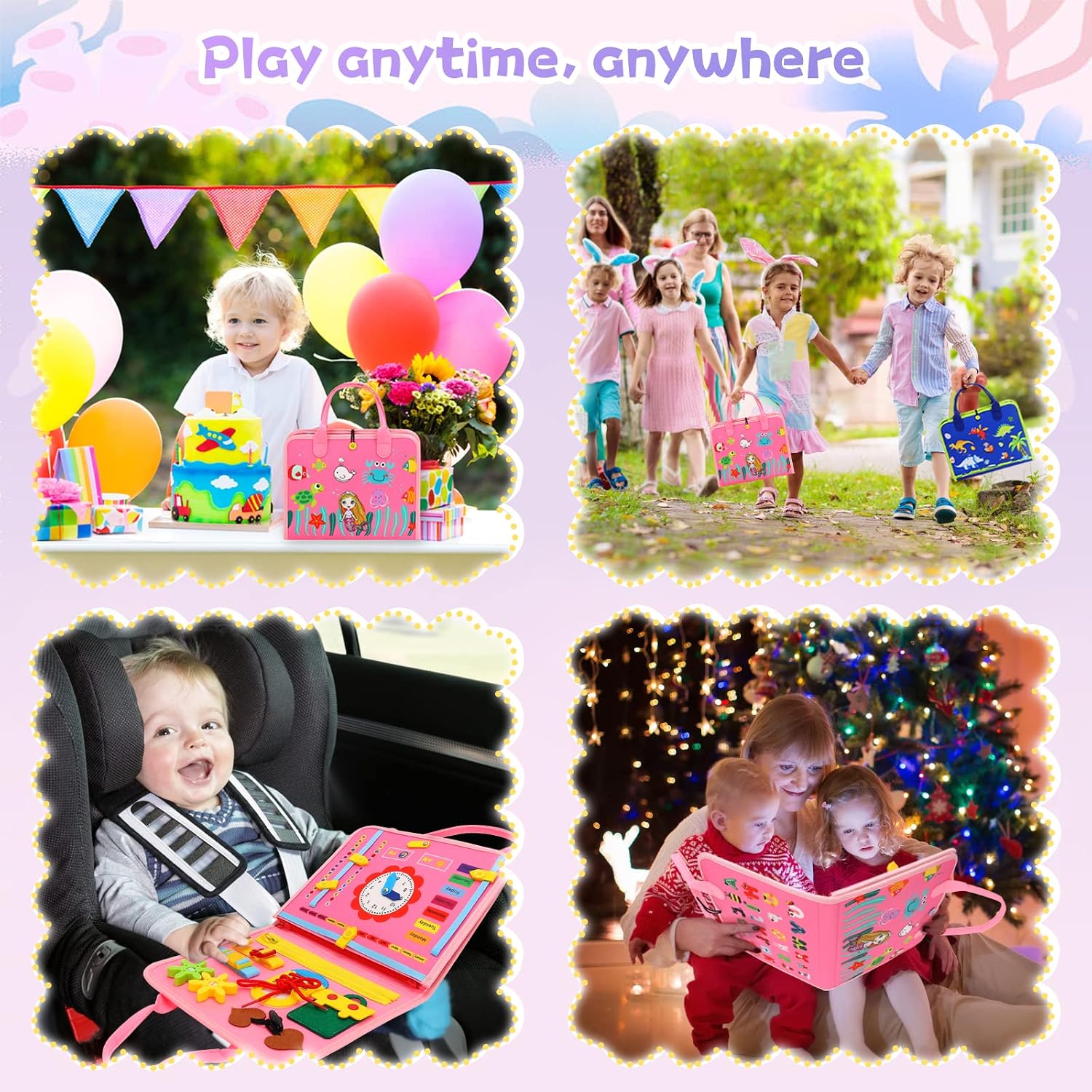 Thumbnail 6 de Montessori busy board for toddlers 1-3 years