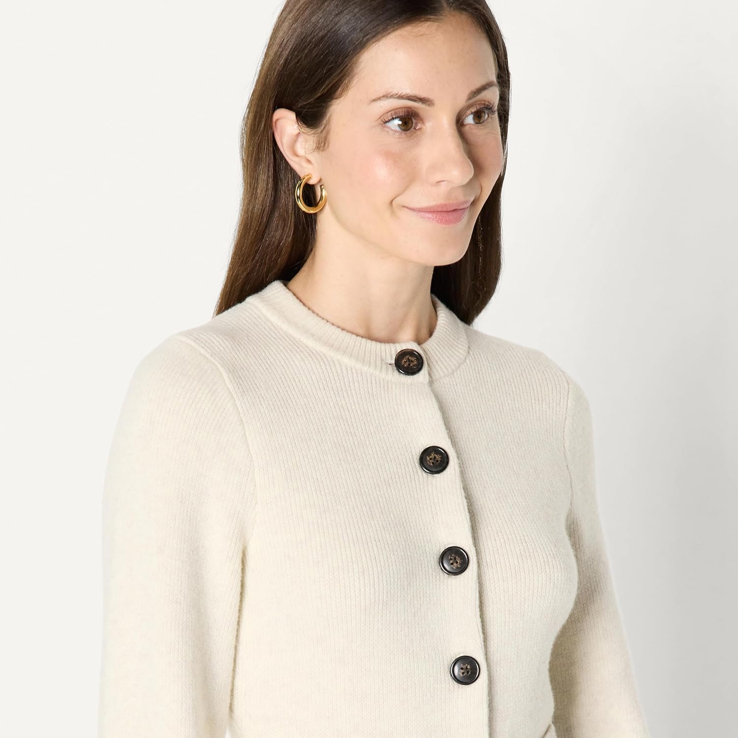 Thumbnail 2 de Amazon Essentials Donna Cardigan a Maniche Lunghe con Maniche a Campana e Vita Sagomata – vestibilità Classica