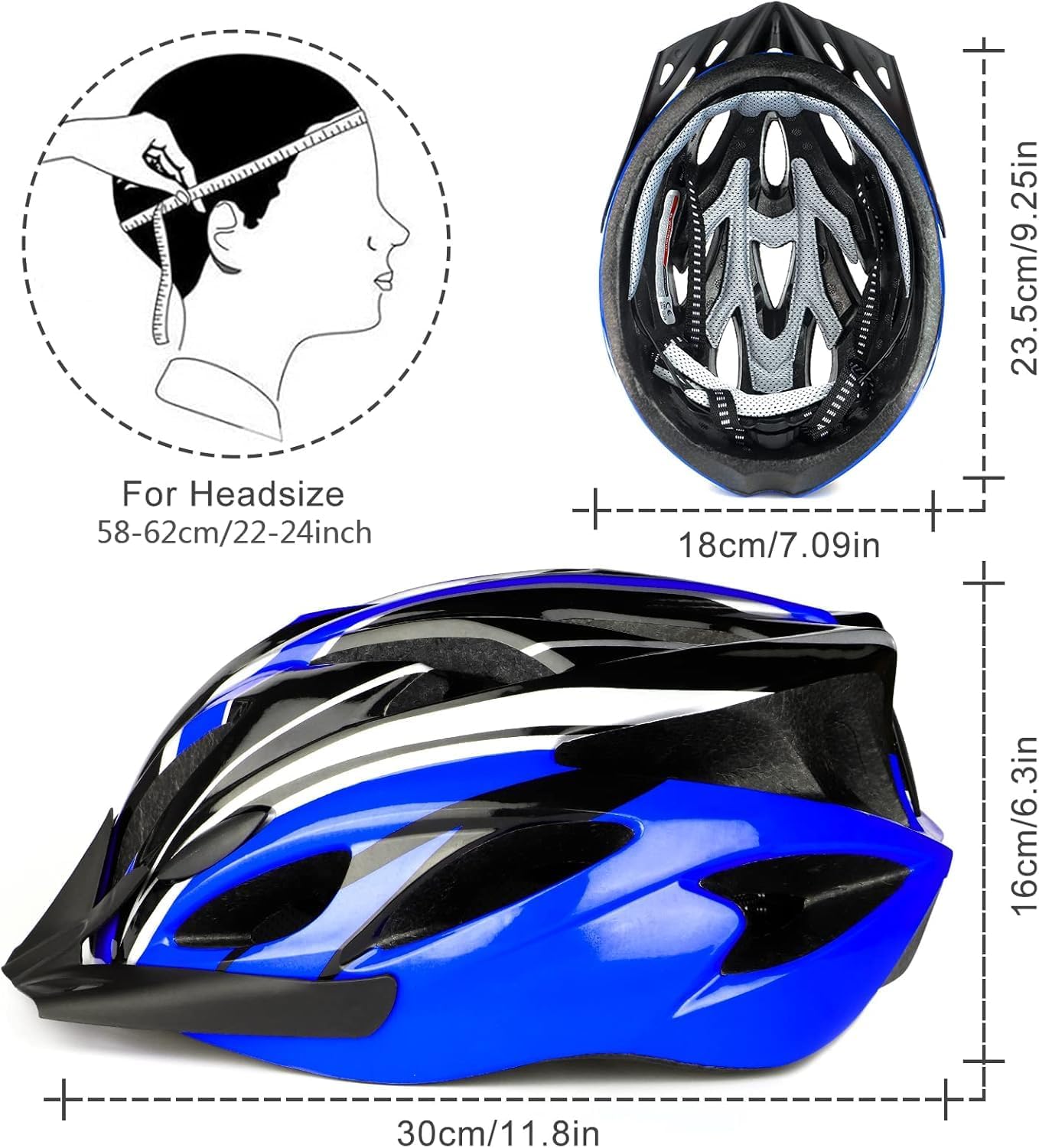 Thumbnail 5 de RaMokey Cycle Helmet 18 vents 58-62cm