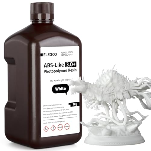 Detalle de ELEGOO ABS-Like Resin 3.0 Plus (White) – 2kg