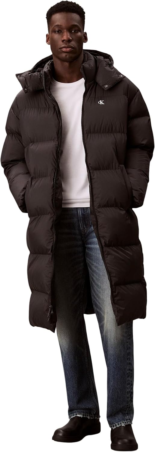 Thumbnail 1 de Calvin Klein Men’s Long Nylon Down Coat with Hood