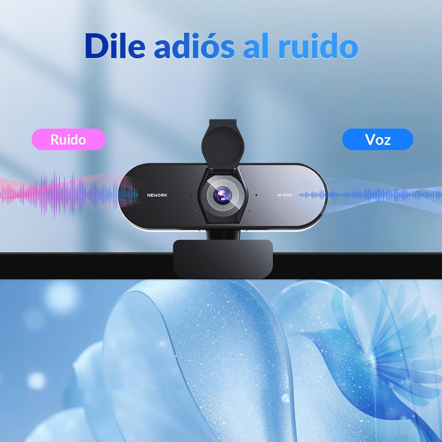 Thumbnail 4 de NEWORK Cámara Web 4K UHD con Micrófonos Duos y Privacidad 🎥