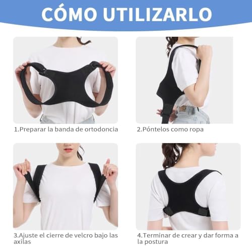 Thumbnail 5 de Corrector de Postura WXSHUOYU: contribute a una espalda más alineada y discreta