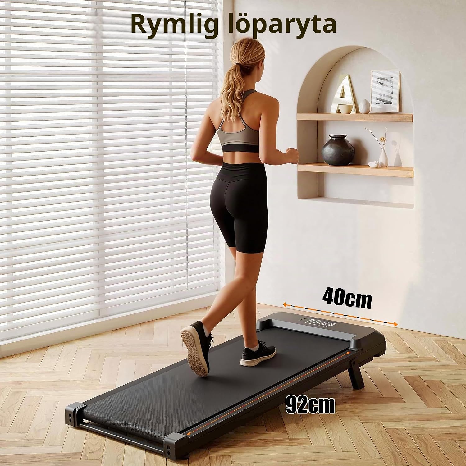 Thumbnail 6 de VZYTV T6 gåband med 5 % lutning, kompakt format och LED-display