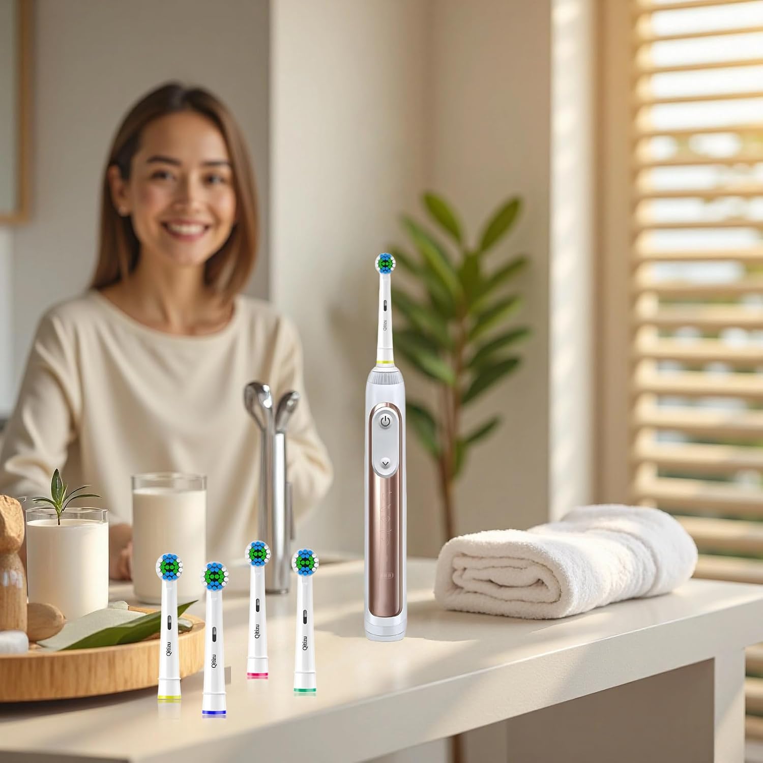 Detalle 2 de Qitizu Aufsteckbürsten Oral-B, 20 Stück