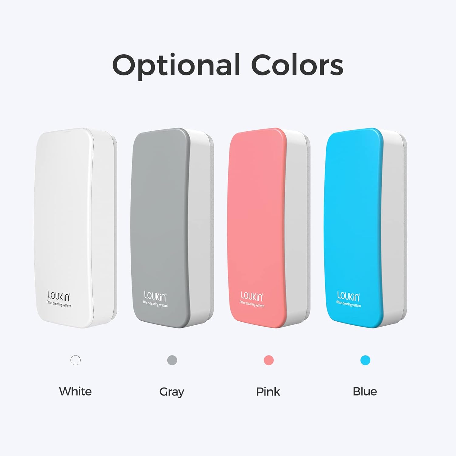 Thumbnail 3 de Loukin Magnetic Dry Erase Eraser with Glass Board Cleaning Kit (White)