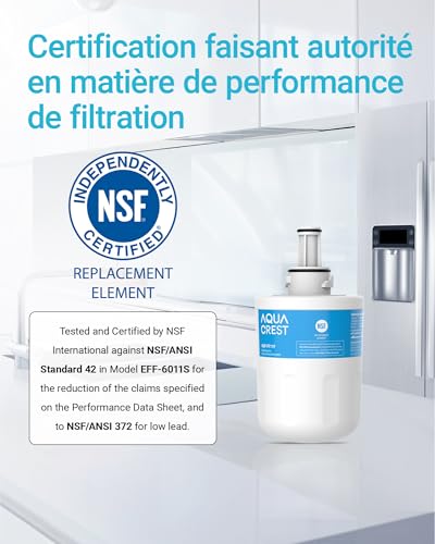 Detalle de AQUA CREST Filtre Frigo Remplacement pour Samsung DA29-00003F – 2 Pack