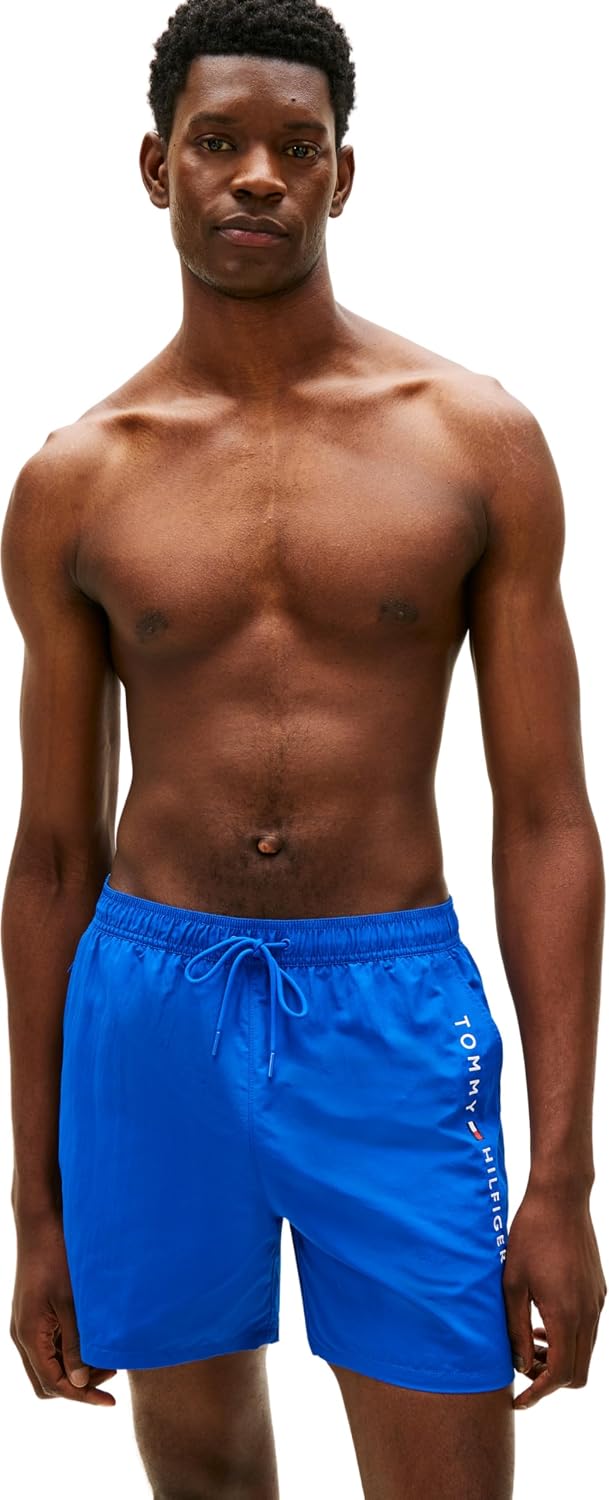 Detalle de Tommy Hilfiger Herren Badehose: zeitlos, bequem und recyceltes Nylon
