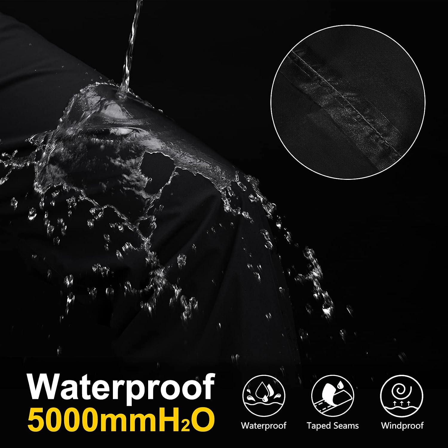 Detalle de 33,000ft Women's Waterproof Overtrousers – Lightweight, Windproof Rain Pants for Outdoor Activities