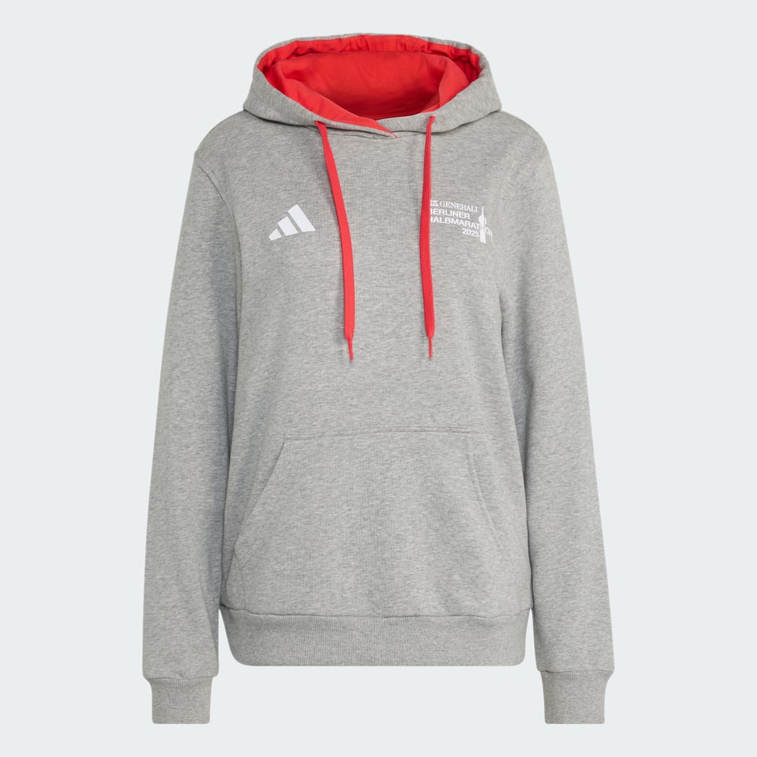 Detalle de Adidas Berlin Half Marathon Hoody (gris) – para runners que buscan comodidad