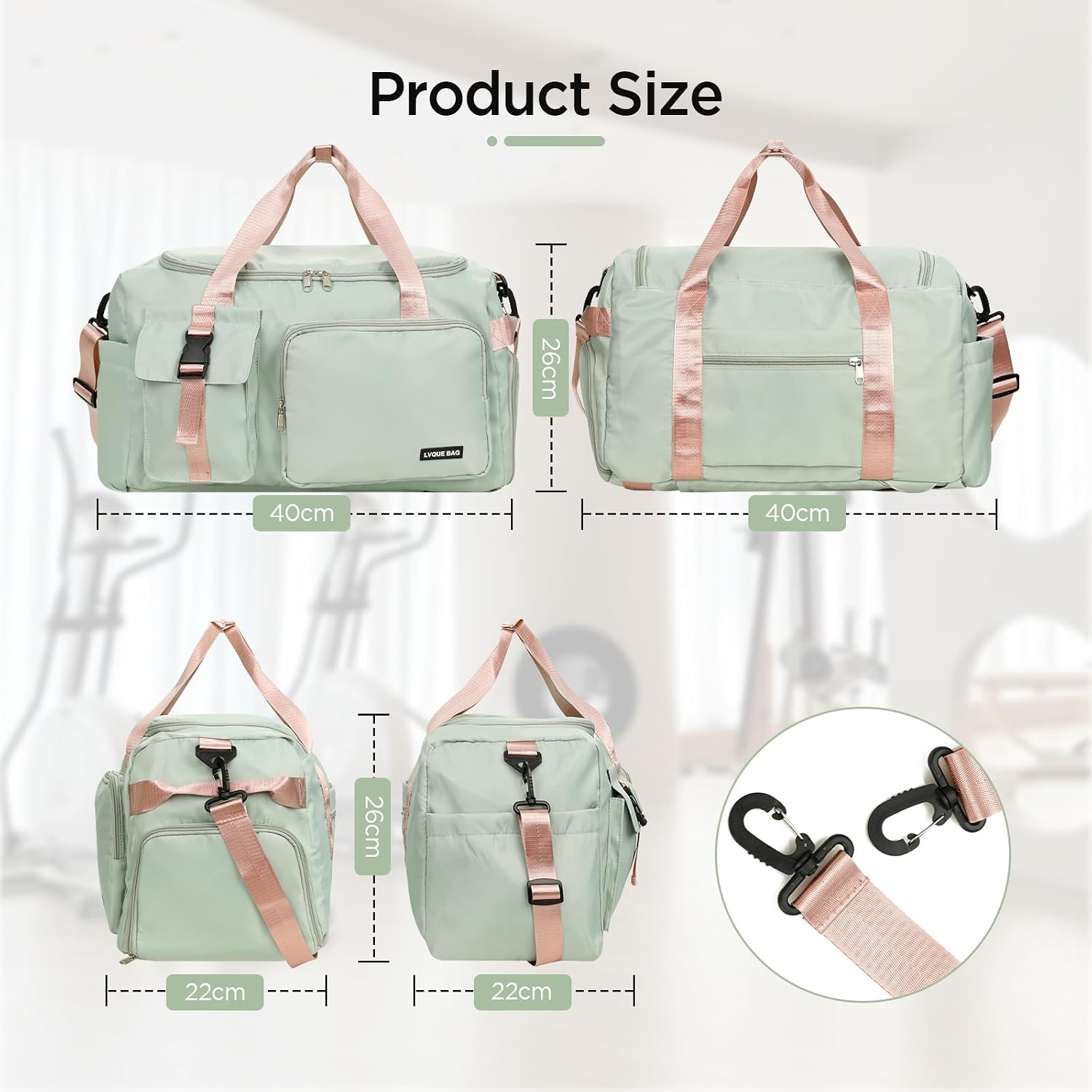 Detalle 2 de Cozary 42L Bolsa de deporte multifunción