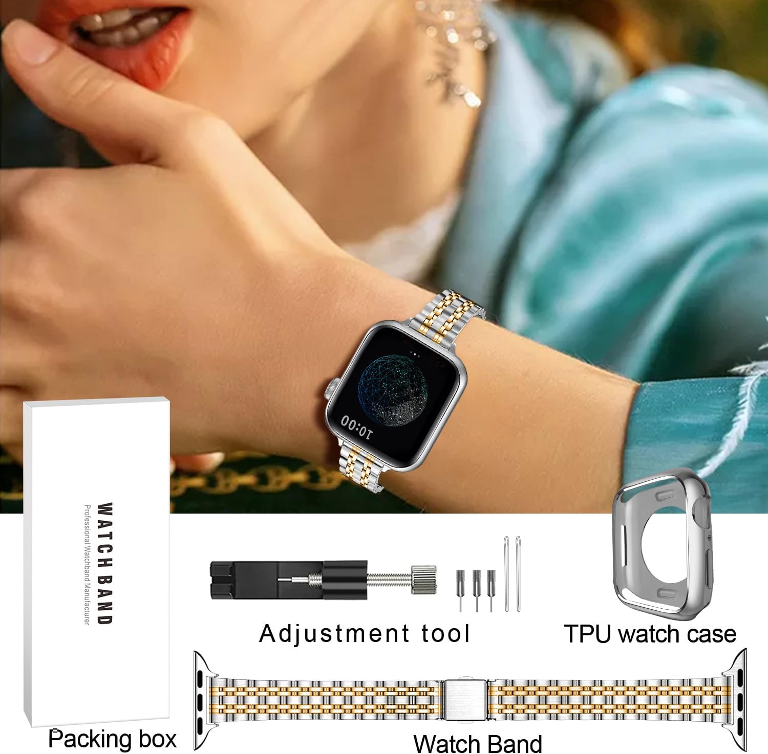 Thumbnail 5 de QUNDAXI Slim Watch Band 14mm