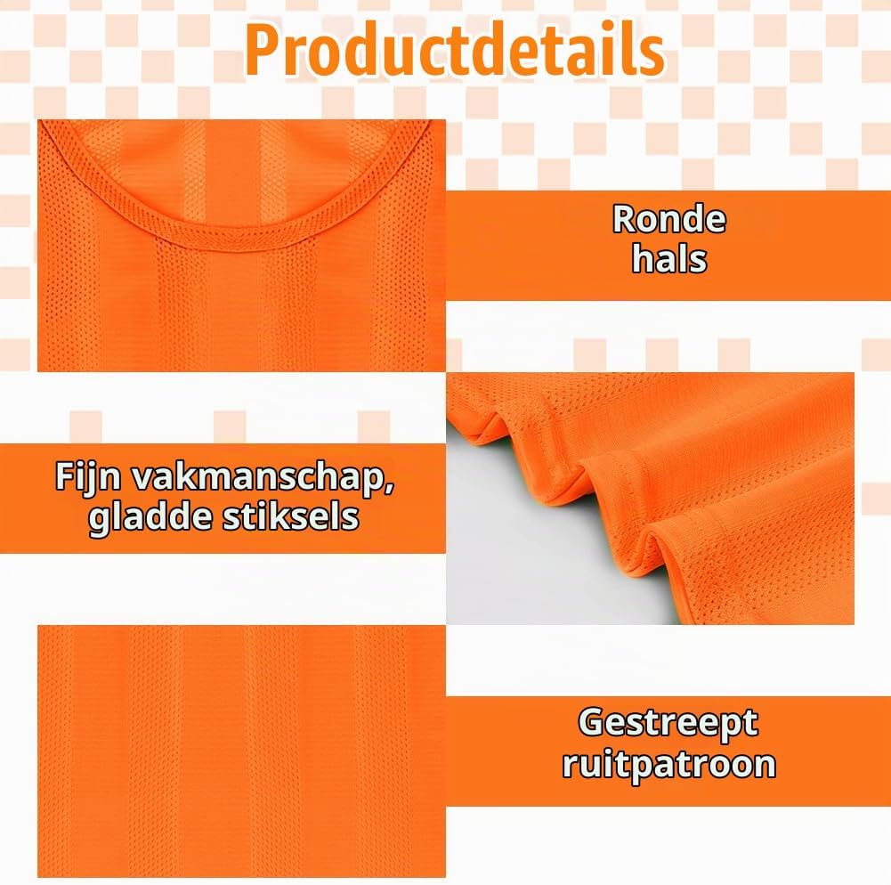 Detalle de BSBUY 5231162 voetbaltrainingshesjes, 6-delige meshset van polyester